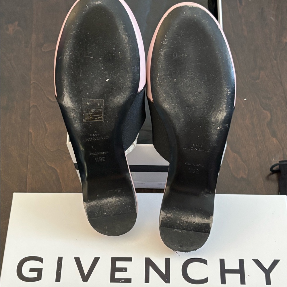 Givenchy Blush Pink and Black Mules - Picture 4 of 8